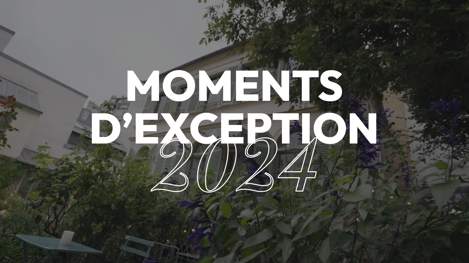 Ecriture : "Moments d'exception 2024"